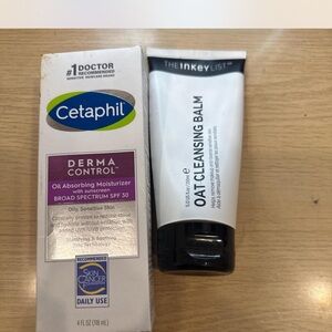 2 certain cleansers and one inkey list cleanser